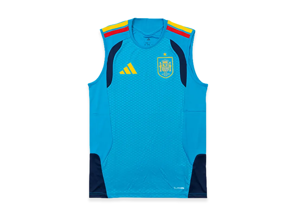adidas Soccer Spain Tiro 26 Sleeveless Jersey "Bold Aqua"