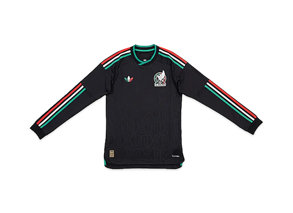 adidas Soccer Mexico 2026 2026 3rd Authentic Long Sleeve Jersey "Black"