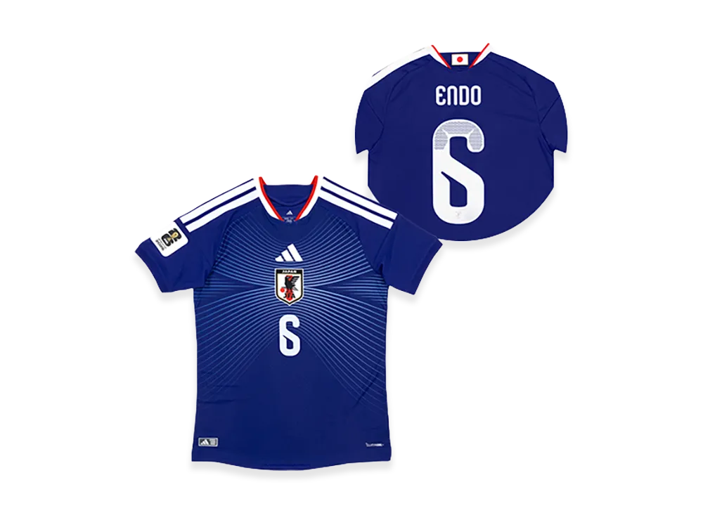 adidas Soccer Japan 2026 Home Authentic Jersey "FIFA World Cup 26 Official Sleeve Badge" #6 Wataru Endo "Japan Blue"