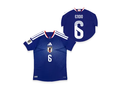 adidas Soccer Japan 2026 Home Authentic Jersey "FIFA World Cup 26 Official Sleeve Badge" #6 Wataru Endo "Japan Blue"
