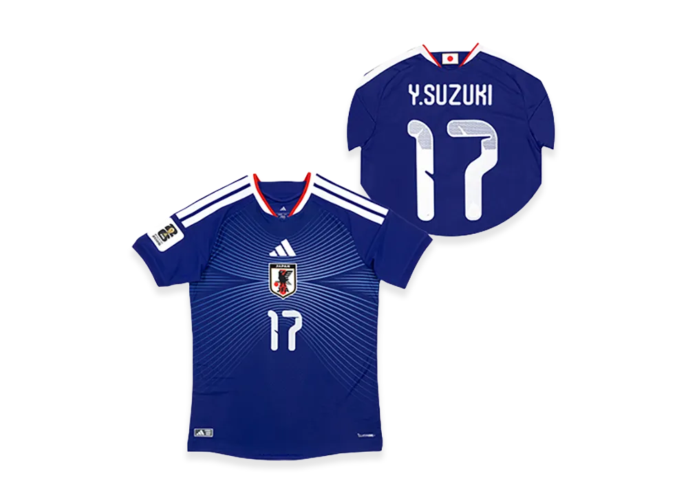 adidas Soccer Japan 2026 Home Authentic Jersey "FIFA World Cup 26 Official Sleeve Badge" #17 Yuito Suzuki "Japan Blue"
