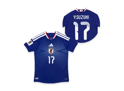 adidas Soccer Japan 2026 Home Authentic Jersey "FIFA World Cup 26 Official Sleeve Badge" #17 Yuito Suzuki "Japan Blue"