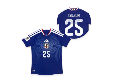 adidas Soccer Japan 2026 Home Authentic Jersey "FIFA World Cup 26 Official Sleeve Badge" #25 Junnosuke Suzuki "Japan Blue"