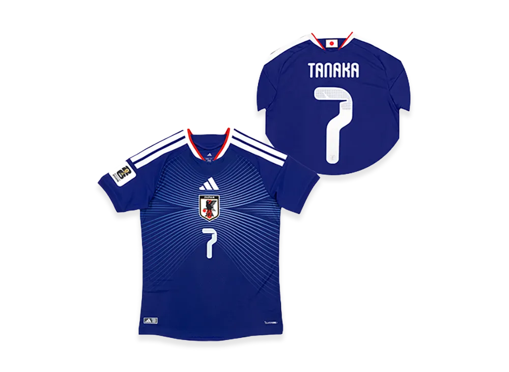 adidas Soccer Japan 2026 Home Authentic Jersey "FIFA World Cup 26 Official Sleeve Badge" #7 Ao Tanaka "Japan Blue"