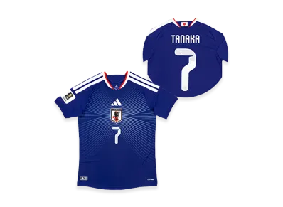 adidas Soccer Japan 2026 Home Authentic Jersey "FIFA World Cup 26 Official Sleeve Badge" #7 Ao Tanaka "Japan Blue"