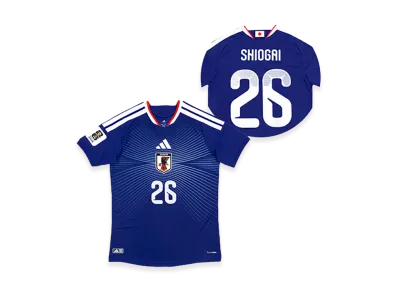 adidas Soccer Japan 2026 Home Authentic Jersey "FIFA World Cup 26 Official Sleeve Badge" #26 Kento Shiogai "Japan Blue"