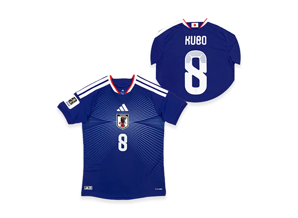 adidas Soccer Japan 2026 Home Authentic Jersey "FIFA World Cup 26 Official Sleeve Badge" #8 Takefusa Kubo "Japan Blue"