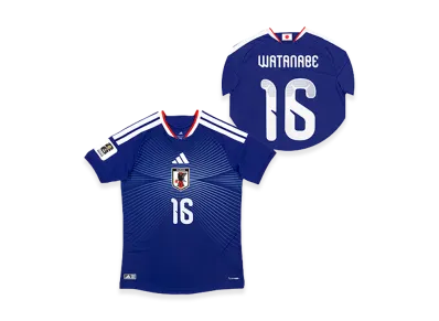 adidas Soccer Japan 2026 Home Authentic Jersey "FIFA World Cup 26 Official Sleeve Badge" #16 Tsuyoshi Watanabe "Japan Blue"