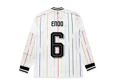 adidas Soccer Japan 2026 Away Replica Jersey Long Sleeve #6 Wataru Endo "OffWhite/Black"