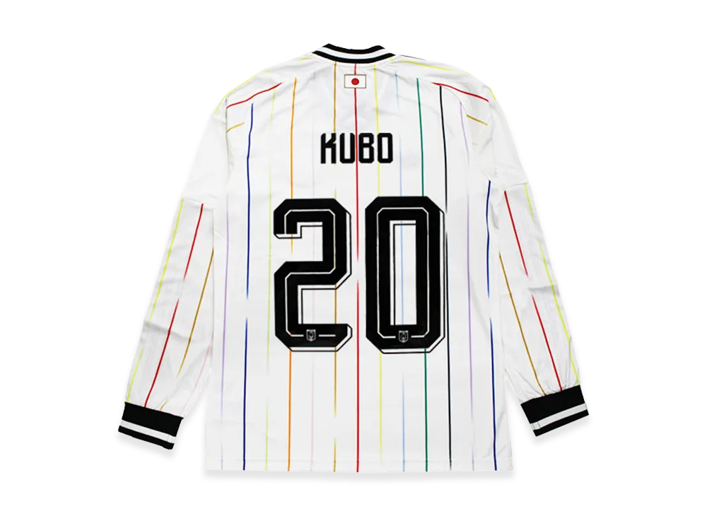 adidas Soccer Japan 2026 Away Replica Jersey Long Sleeve #20 Takefusa Kubo "OffWhite/Black"