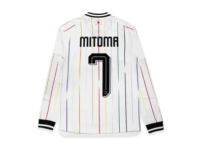 adidas Soccer Japan 2026 Away Authentic Jersey Long Sleeve #7 Kaoru Mitoma "OffWhite/Black"