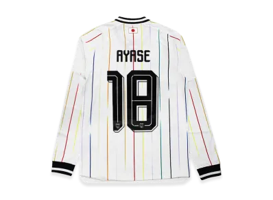 adidas Soccer Japan 2026 Away Authentic Jersey Long Sleeve #18 Ayase Ueda "OffWhite/Black"