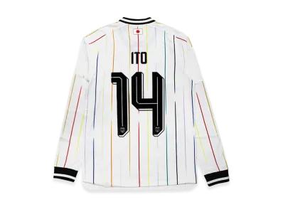 adidas Soccer Japan 2026 Away Authentic Jersey Long Sleeve #14 Junya Ito "OffWhite/Black"