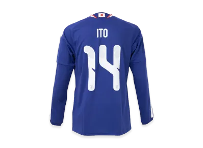 adidas Soccer Japan 2026 Home Replica Long Sleeve Jersey #14 Junya Ito "Japan Blue/Ash Blue"