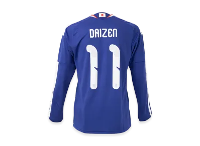adidas Soccer Japan 2026 Home Replica Long Sleeve Jersey #11 Daizen Maeda "Japan Blue/Ash Blue"