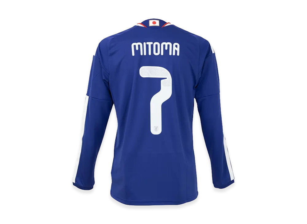 adidas Soccer Japan 2026 Home Replica Long Sleeve Jersey #7 Kaoru Mitoma "Japan Blue/Ash Blue"