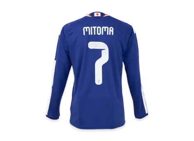adidas Soccer Japan 2026 Home Replica Long Sleeve Jersey #7 Kaoru Mitoma "Japan Blue/Ash Blue"