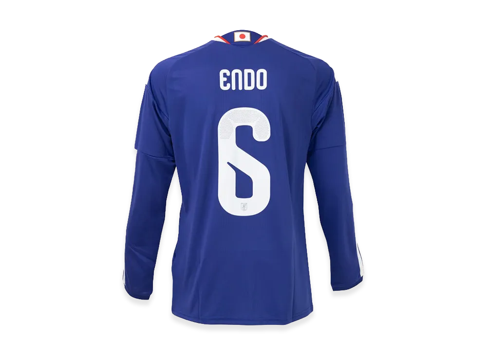 adidas Soccer Japan 2026 Home Replica Long Sleeve Jersey #6 Wataru Endo "Japan Blue/Ash Blue"