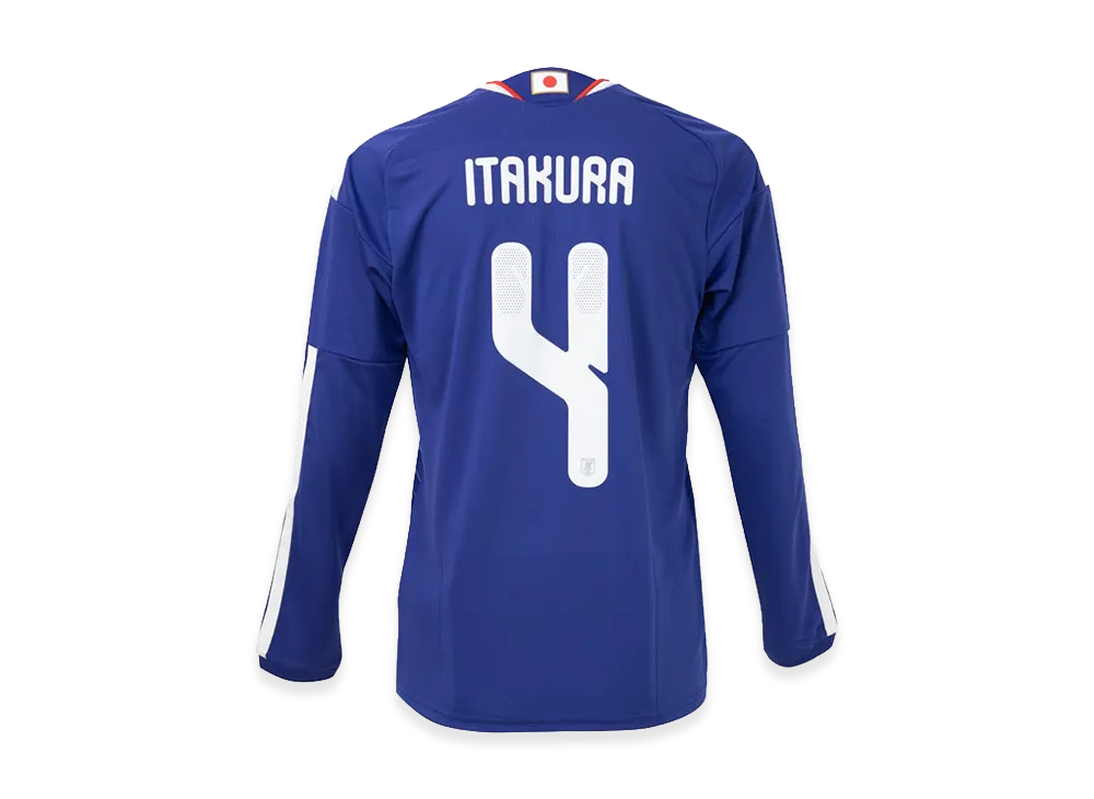 adidas Soccer Japan 2026 Home Replica Long Sleeve Jersey #4 Ko Itakura "Japan Blue/Ash Blue"