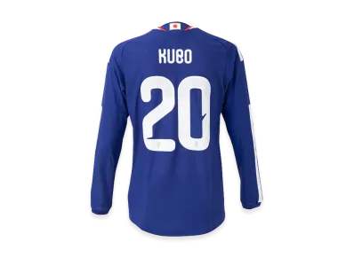 adidas Soccer Japan 2026 Home Authentic Long Sleeve Jersey #20 Takefusa Kubo "Japan Blue/Ash Blue"