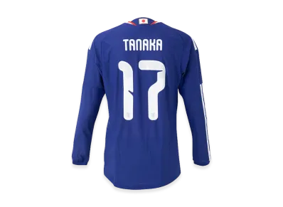 adidas Soccer Japan 2026 Home Authentic Long Sleeve Jersey #17 Ao Tanaka "Japan Blue/Ash Blue"