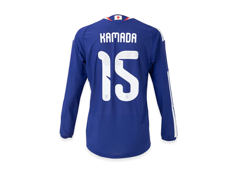 adidas Soccer Japan 2026 Home Authentic Long Sleeve Jersey #15 Daichi Kamada "Japan Blue/Ash Blue"