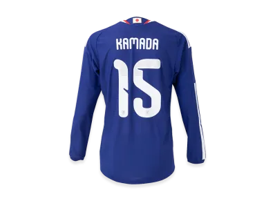 adidas Soccer Japan 2026 Home Authentic Long Sleeve Jersey #15 Daichi Kamada "Japan Blue/Ash Blue"