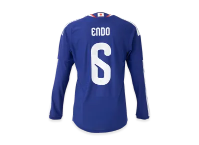 adidas Soccer Japan 2026 Home Authentic Long Sleeve Jersey #6 Wataru Endo "Japan Blue/Ash Blue"