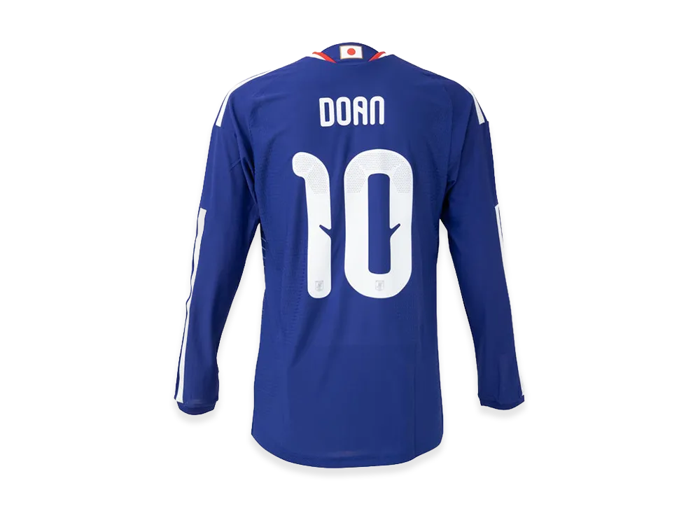 adidas Soccer Japan 2026 Home Authentic Long Sleeve Jersey #10 Ritsu Doan "Japan Blue/Ash Blue"