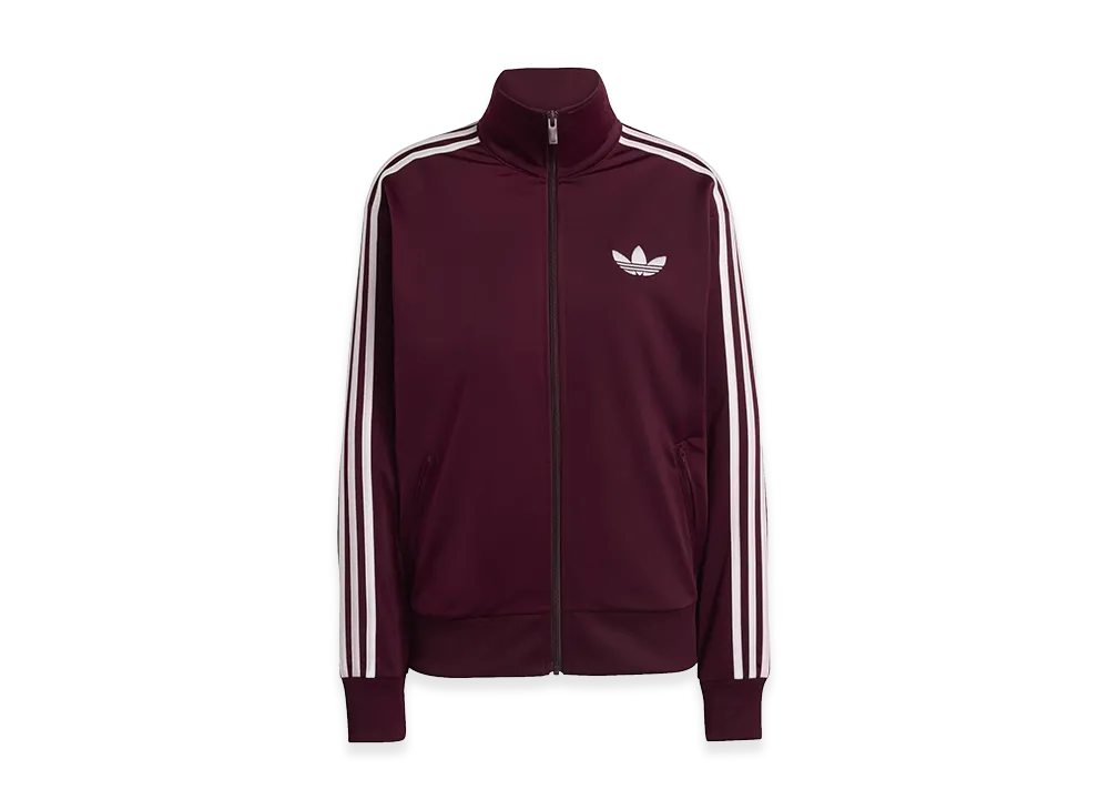 adidas Women's Firebird Loose Track Top "Maroon/Off White"