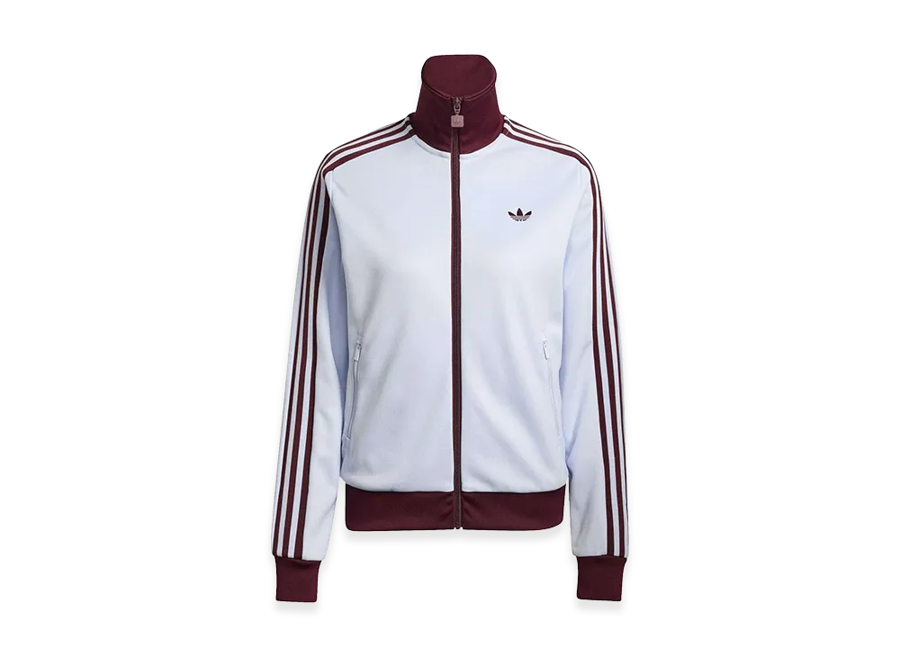 adidas Women's Classic Track Top "Clear Sky/Maroon"