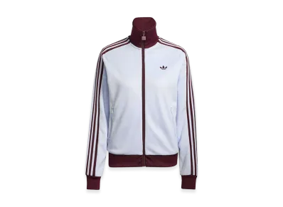 adidas Women's Classic Track Top "Clear Sky/Maroon"