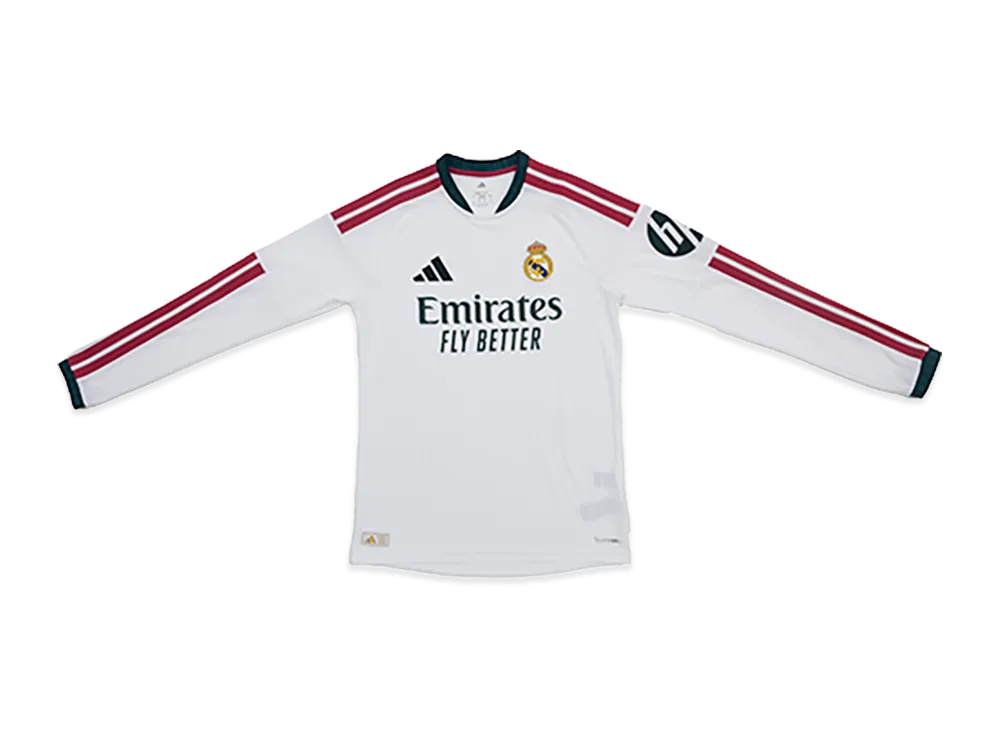 adidas 26-27 Real Madrid Home Authentic Long Sleeve Jersey "White"