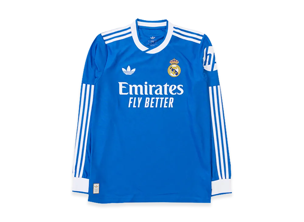 adidas 25-26 Real Madrid 3rd Authentic Long Sleeve Jersey "Blue"