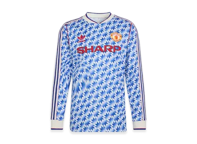adidas Manchester United Away Long Sleeve Jersey 90 "Blue"