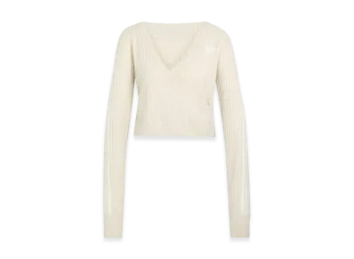 adidas Adiluna Season 2 x BLACKPINK JENNIE Women's Knit Wraparound Cardigan "Ivory"
