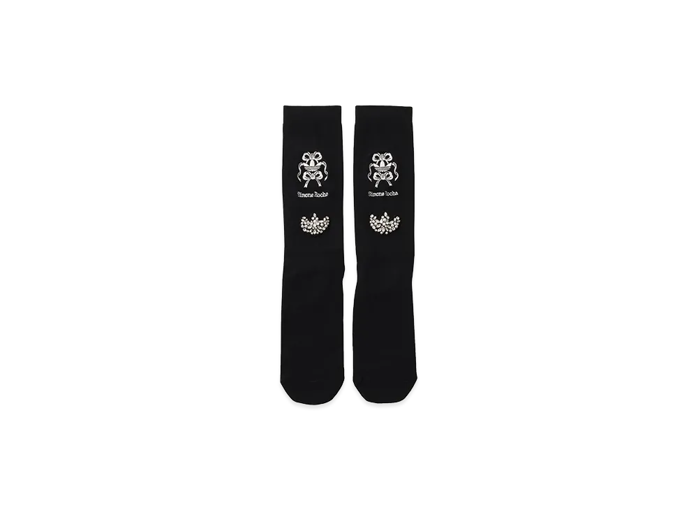 adidas x Simone Rocha Women's Knee High Socks "Black"