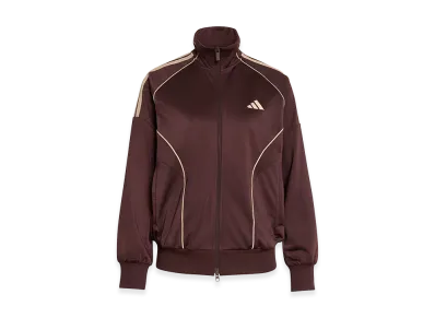 adidas Women's Stadium Tricot Loose Fit Track Top "Shadow Brown"