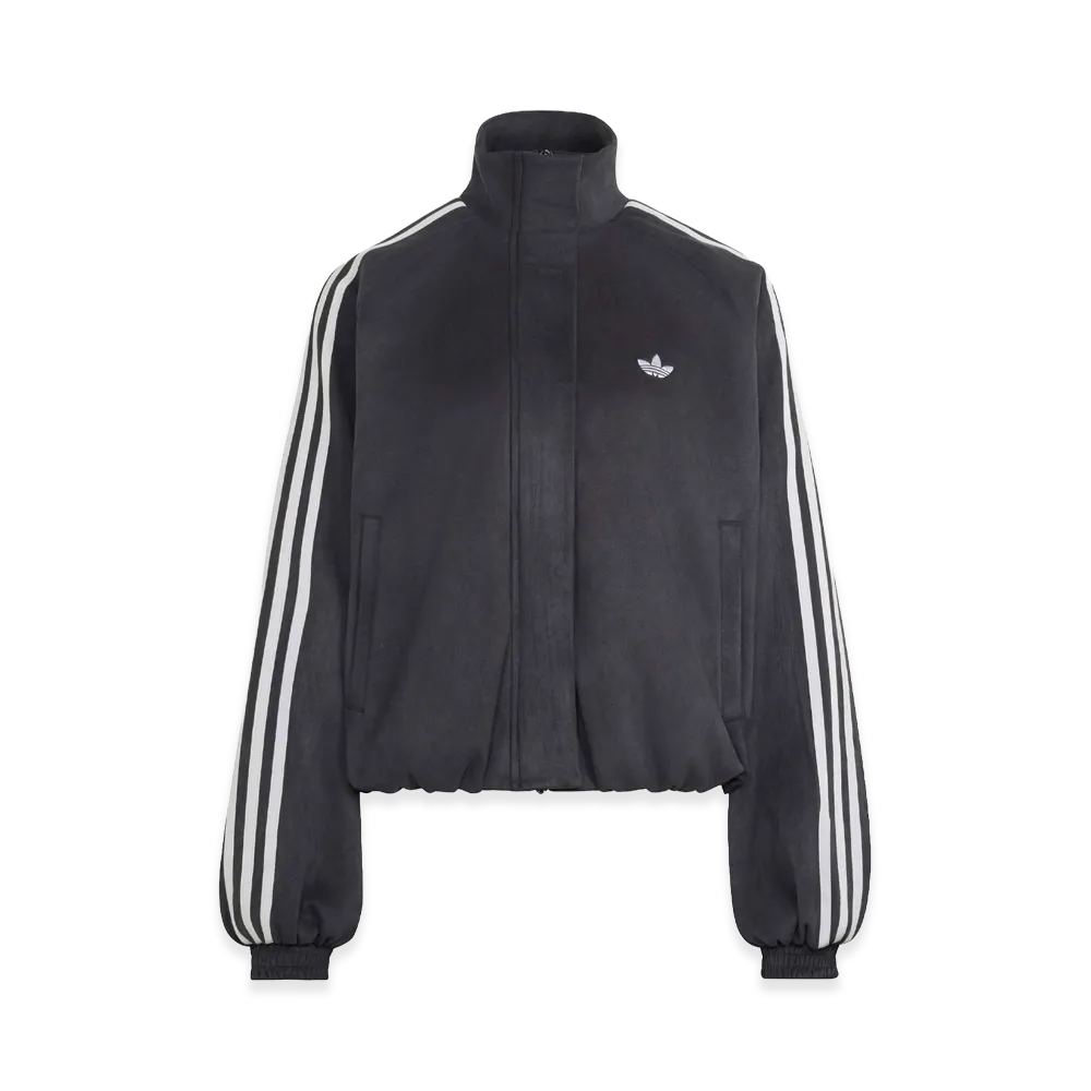 adidas Adilenium Faux Suede Track Top "Black"