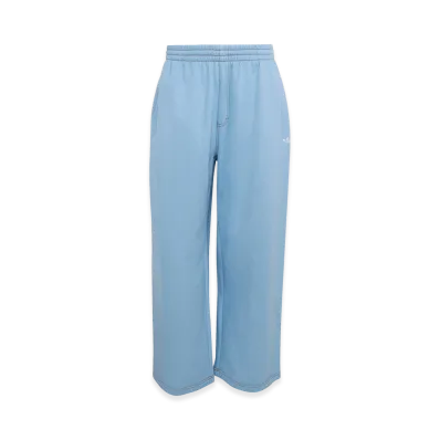 adidas Trefoil Essentials Printed Denim Open Hem Pants "Light Blue Mel"
