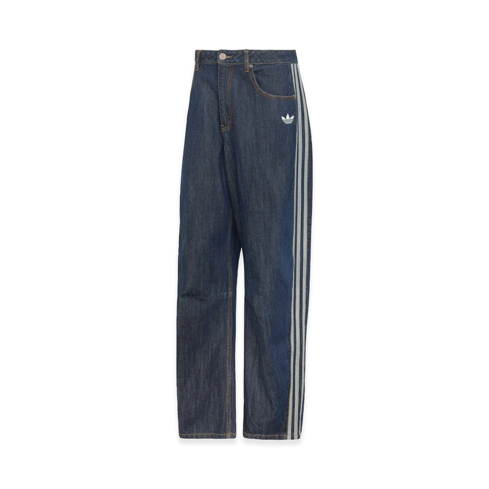 adidas Winter Club Barrel Leg Denim Jeans "Indigo Denim"