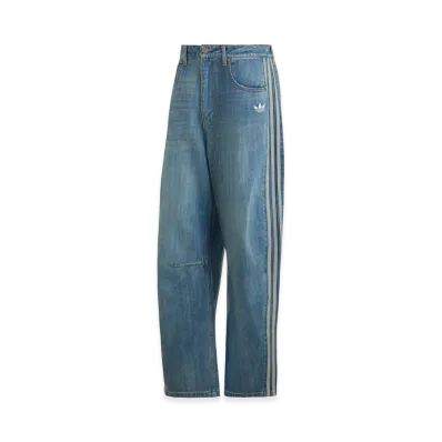 adidas Winter Club Barrel Leg Denim Jeans "Medium Vintage Denim"