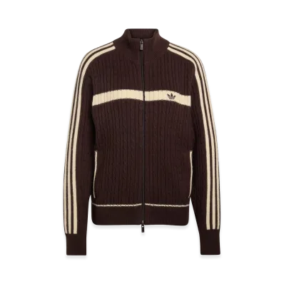 adidas Women's Knit Archive Track Top "Aurora Coffee"