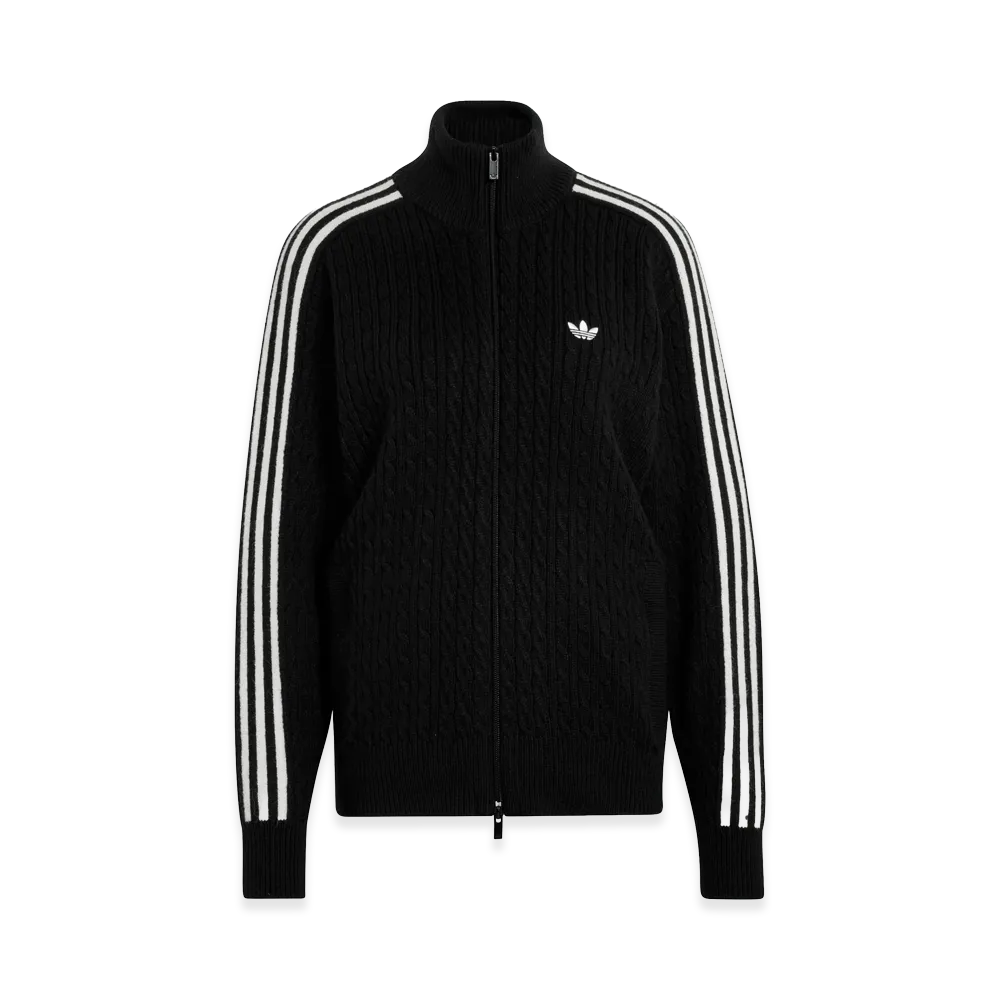 adidas Women's Knit Firebird Track Top Loose "Black"