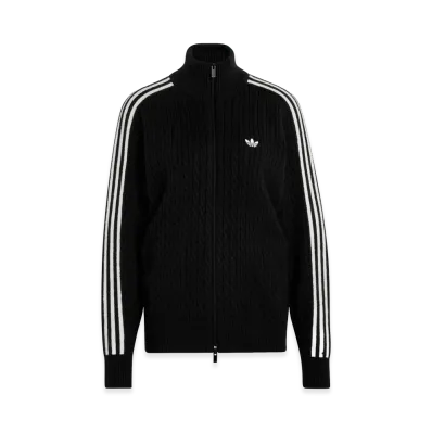 adidas Women's Knit Firebird Track Top Loose "Black"