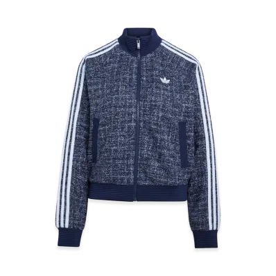 adidas Women's Boucle Vintage Track Top "Team Navy Blue 2"