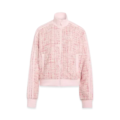adidas Women's Boucle Vintage Track Top "Distilled Pink"