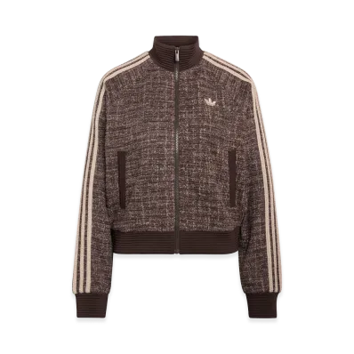 adidas Women's Boucle Vintage Track Top "Aurora Coffee"