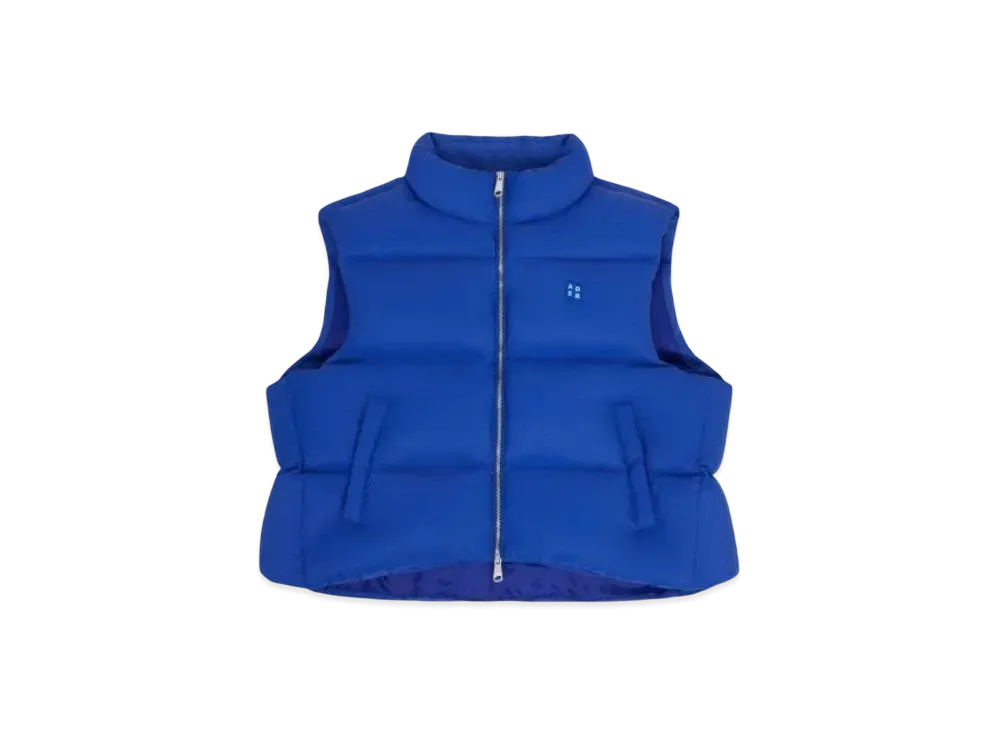 ADERERROR Tag Puffer Vest 01 "Blue"