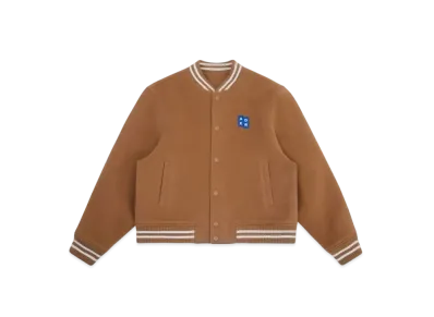 ADERERROR Tag Varsity Jacket 01 "Beige"